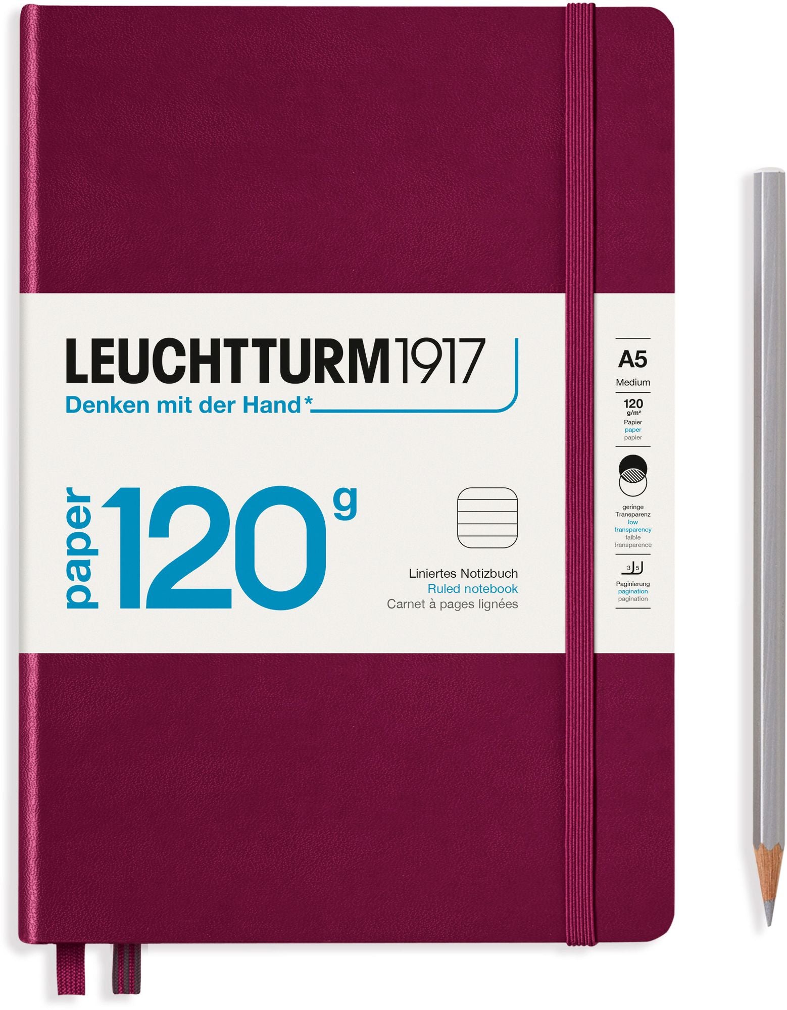 Port Red, 120G Edition Notebook, Medium (A5), 203 p., ruled