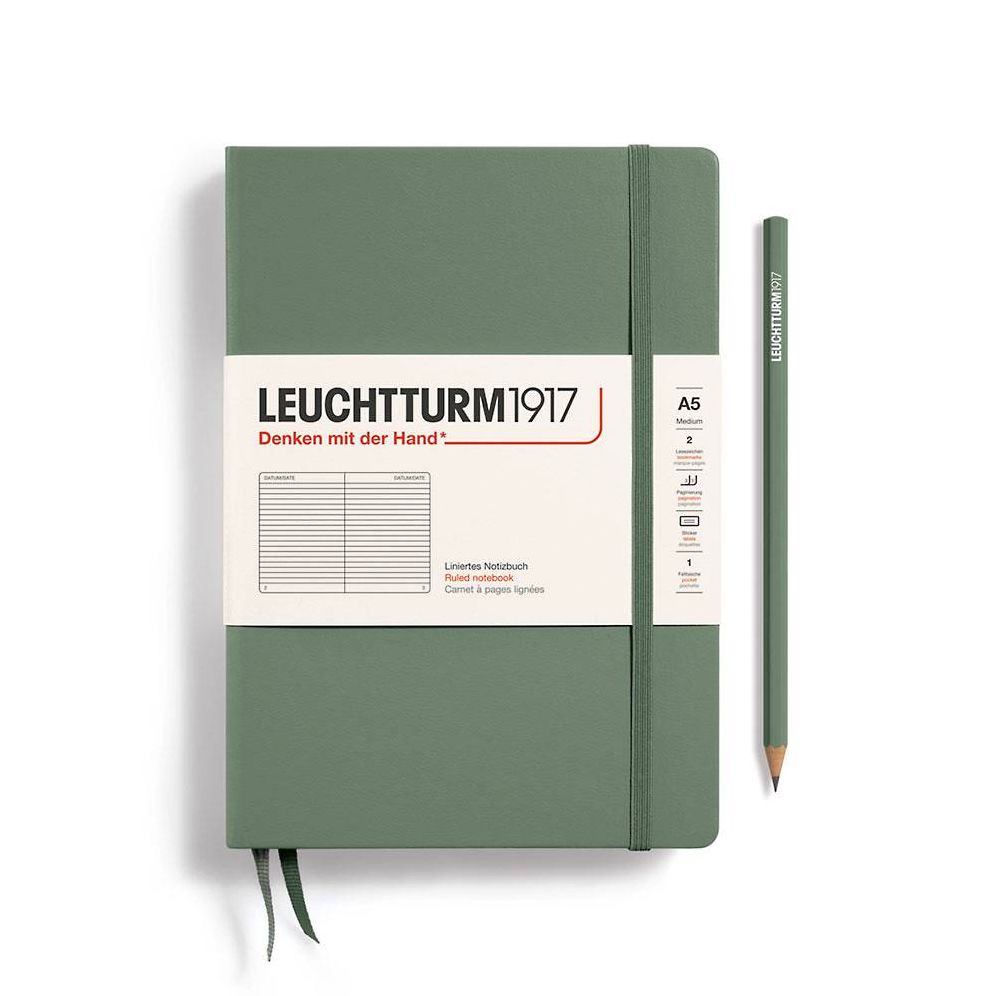 Leuchtturm1917 Olive Medium Ruled Journal