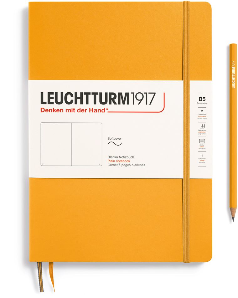 Leuchtturm1917 Rising Sun, Softcover, Composition (B5), 123 p., plain