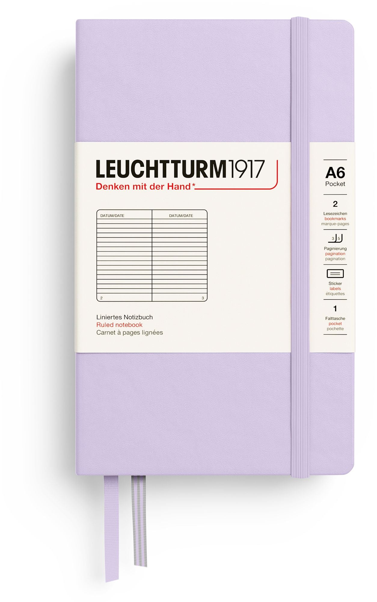 Lilac, Pocket (A6), 187 p., ruled