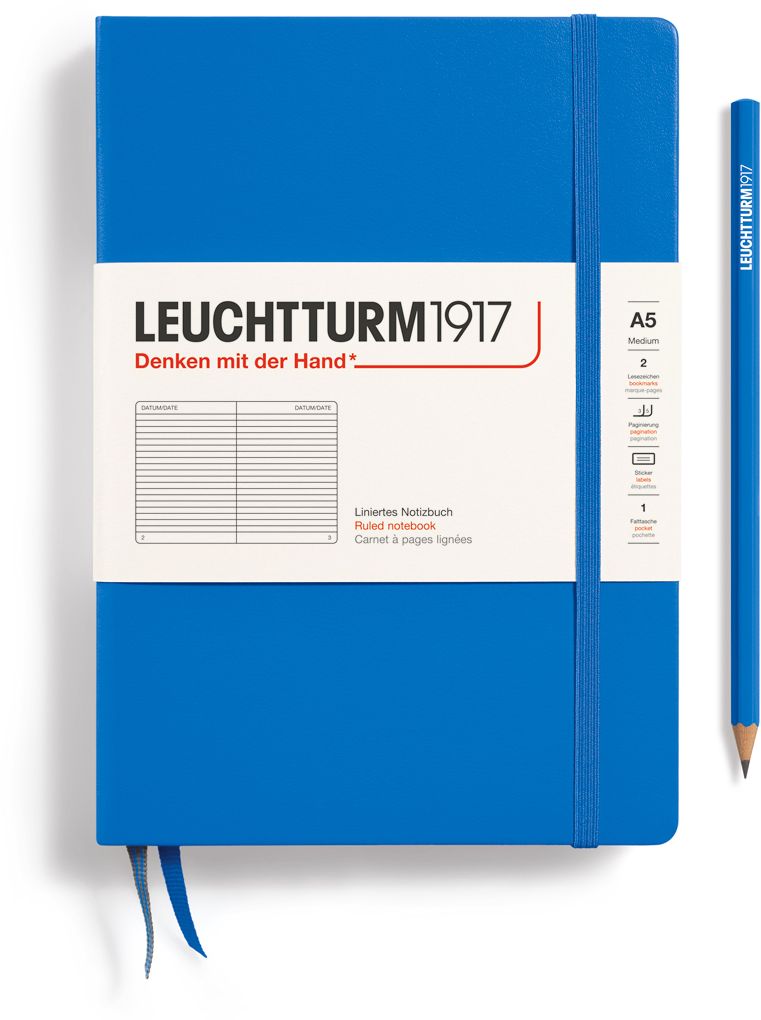 Sky, Medium (A5) Notebook, 251 p., ruled