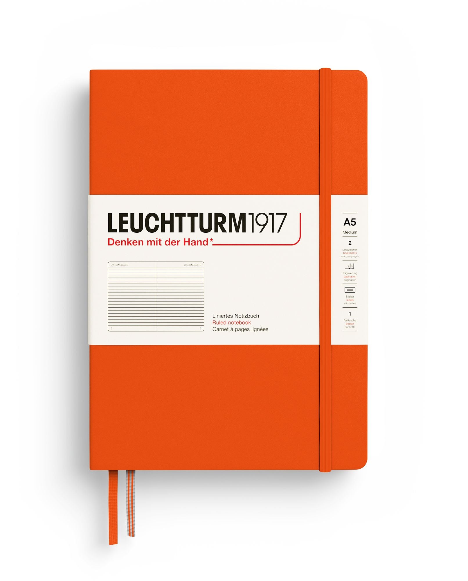 Pumpkin, Medium (A5), 251 p. ruled