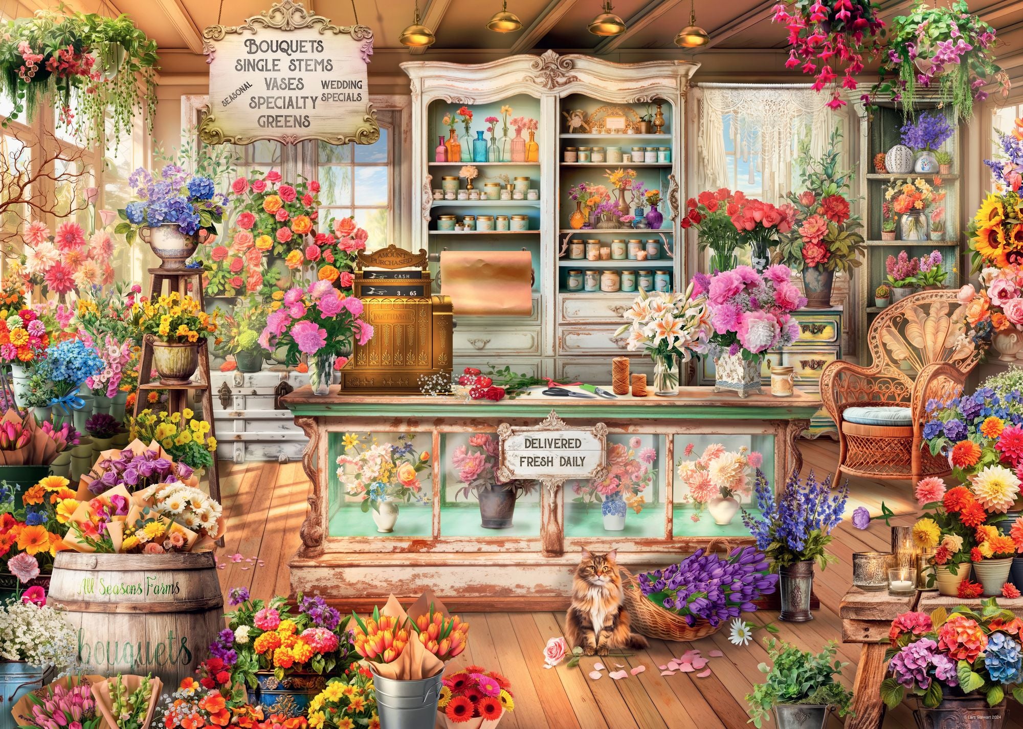 All Seasons Flower Shop 1000 pc Puzzle