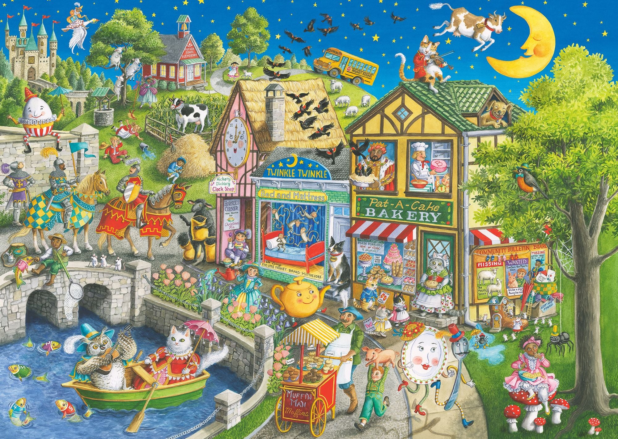 Mother Gooseville 1000 Piece Puzzle