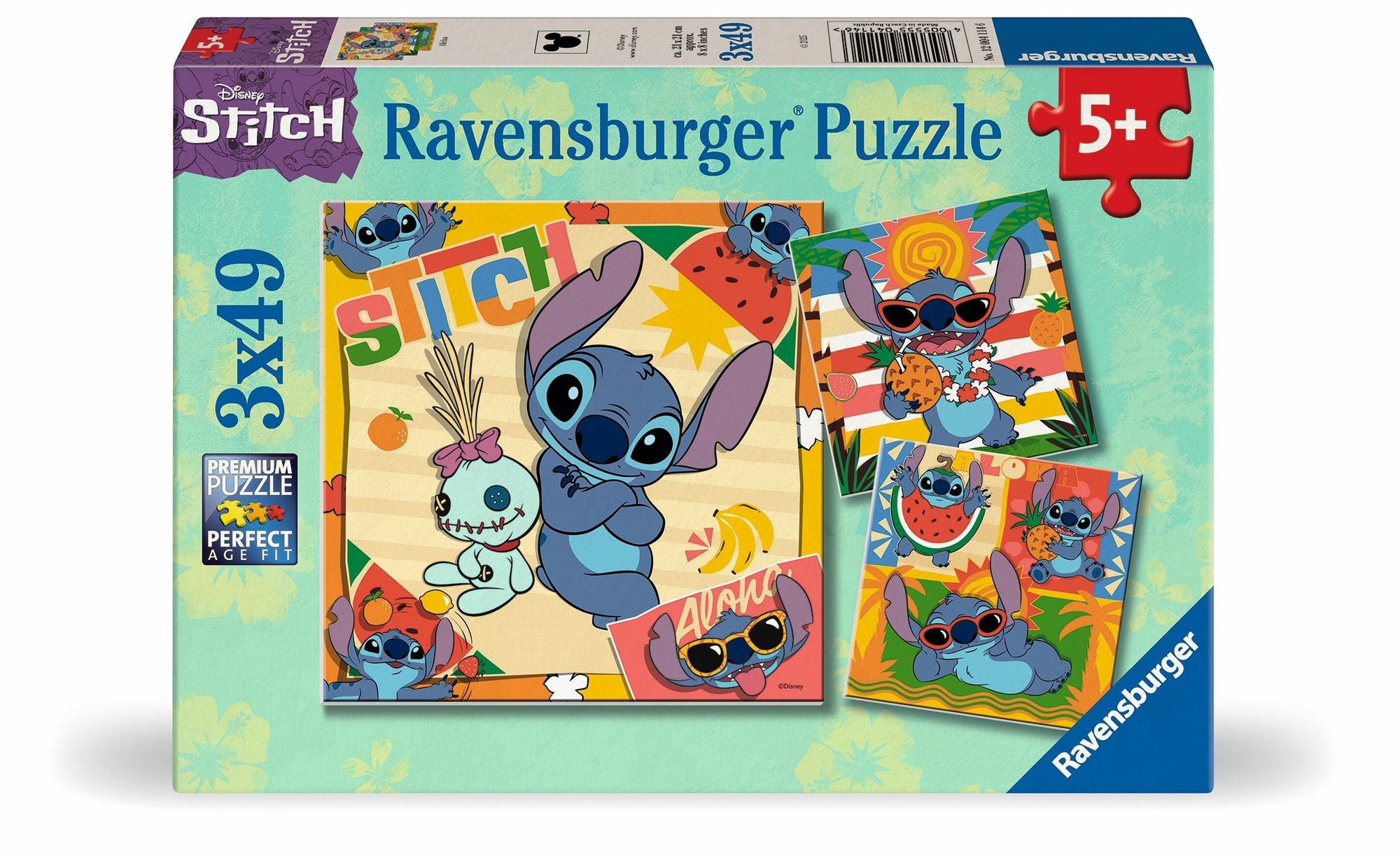 Disney Stitch - 3 x 49 pc puzzles