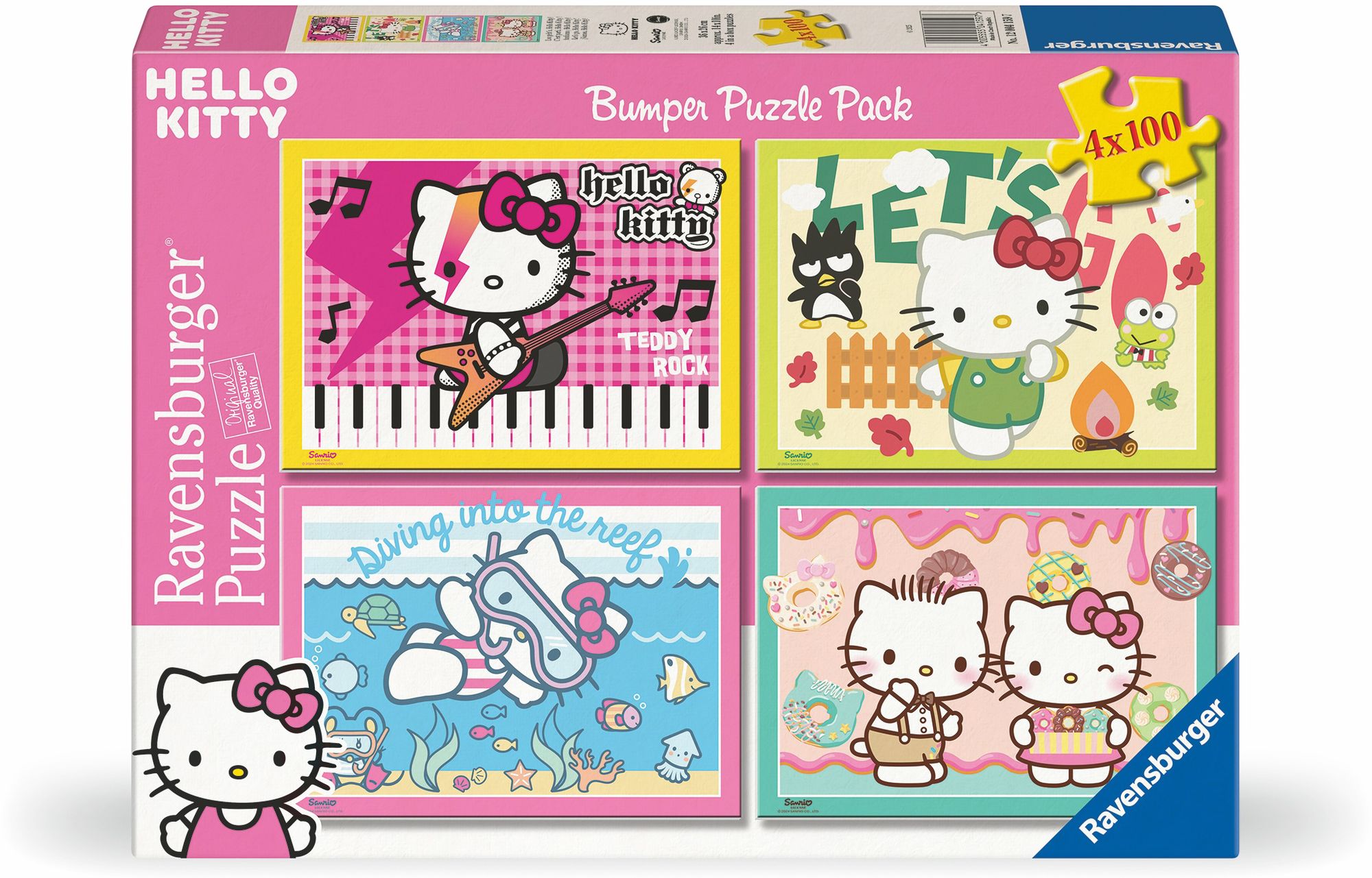 Hello Kitty 4 x 100 Piece Puzzles