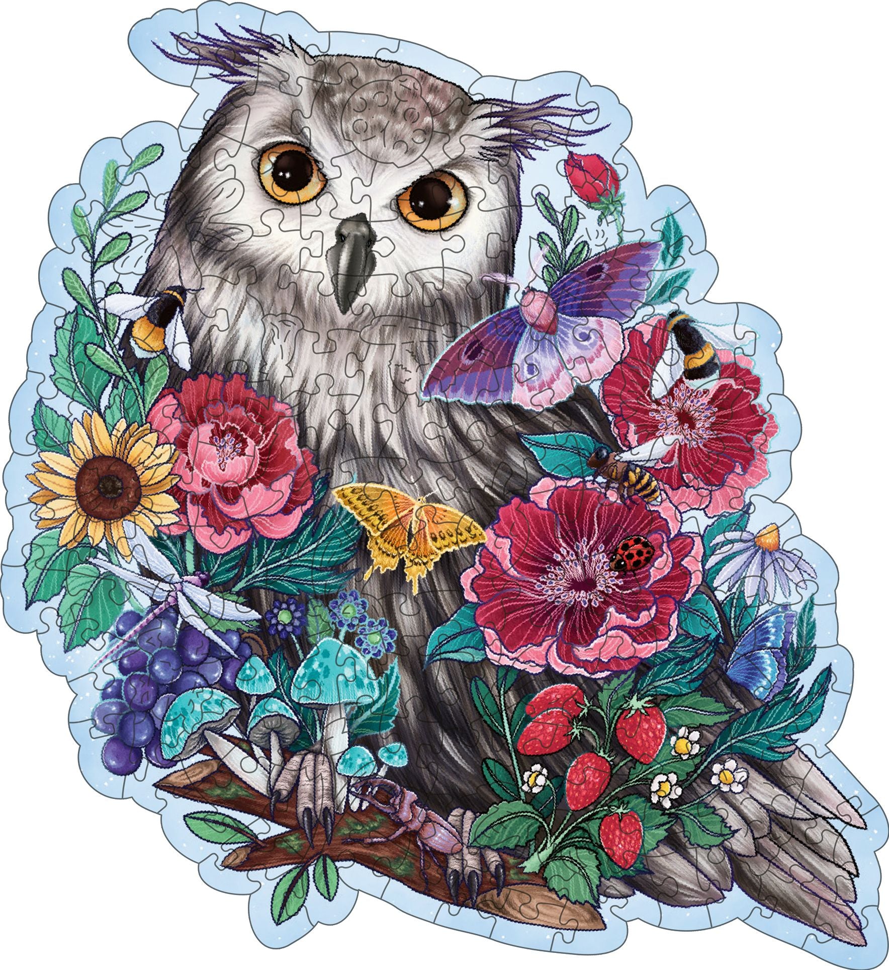 WOOD: Mysterious Owl 150 pc Shape Puzzle