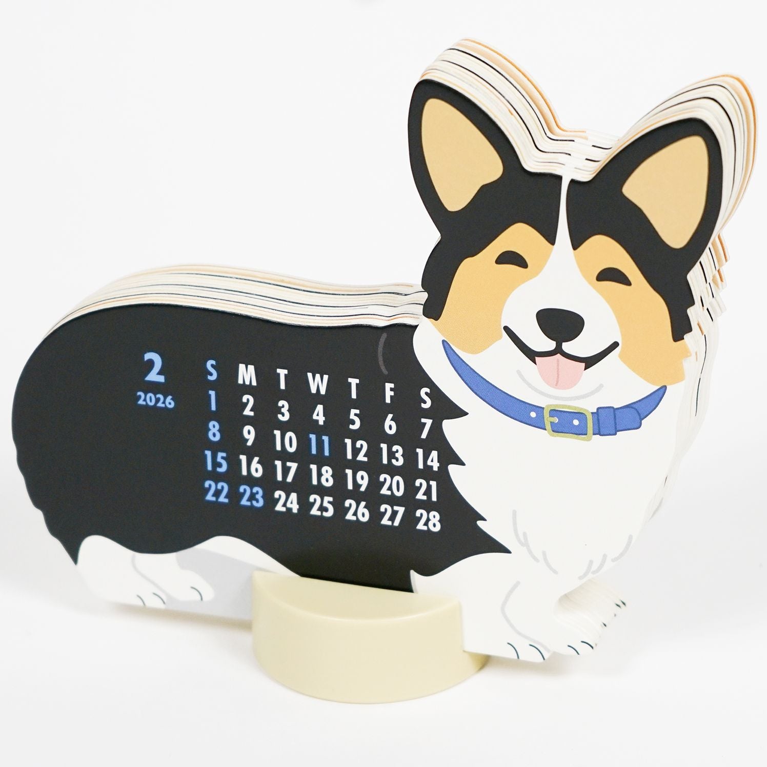 2026 ANIMAL DIE CUT CALENDAR - WELSH CORGI