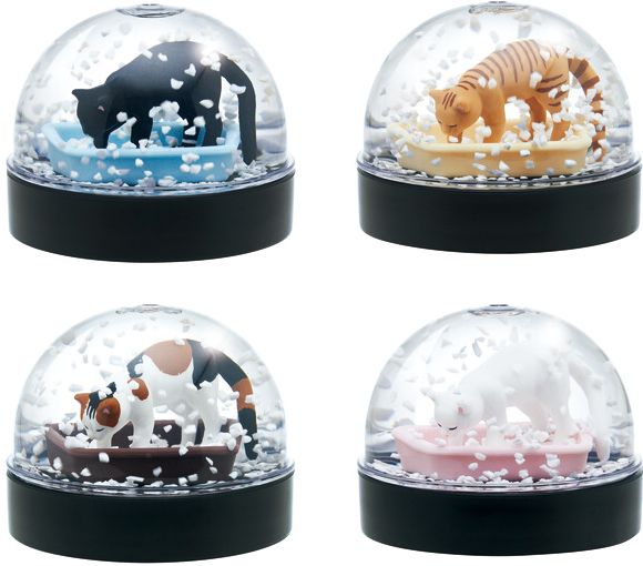 Cat Litter Snowglobe Blind Box