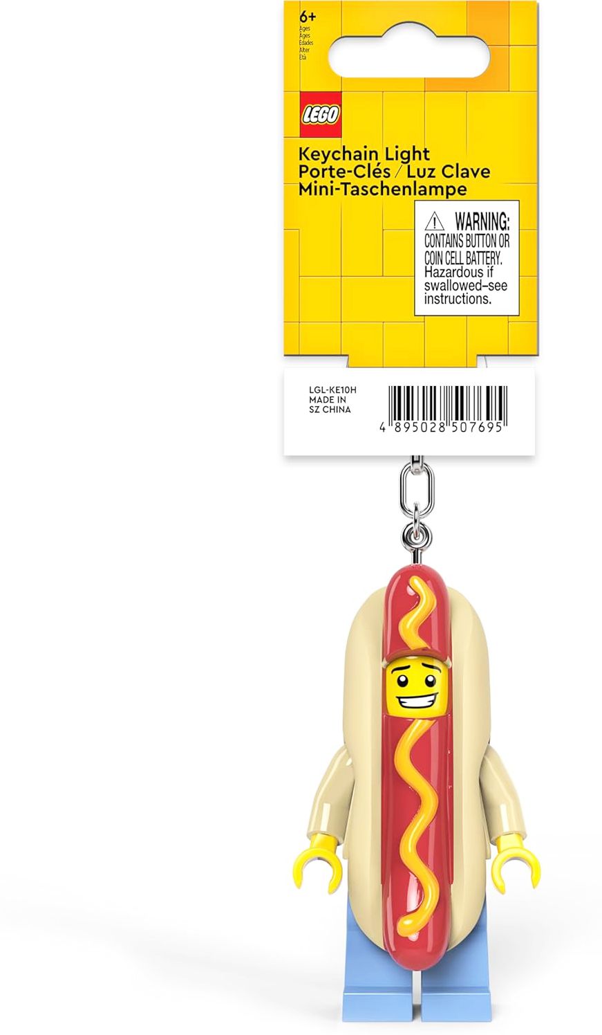 LEGO® Minifigures¿ Hot Dog Man Keychain Light