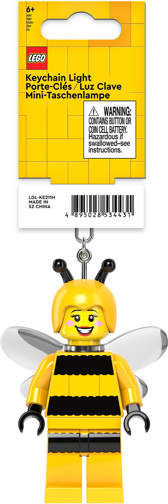 LEGO Minifigures Bumblebee Girl Keychain Light