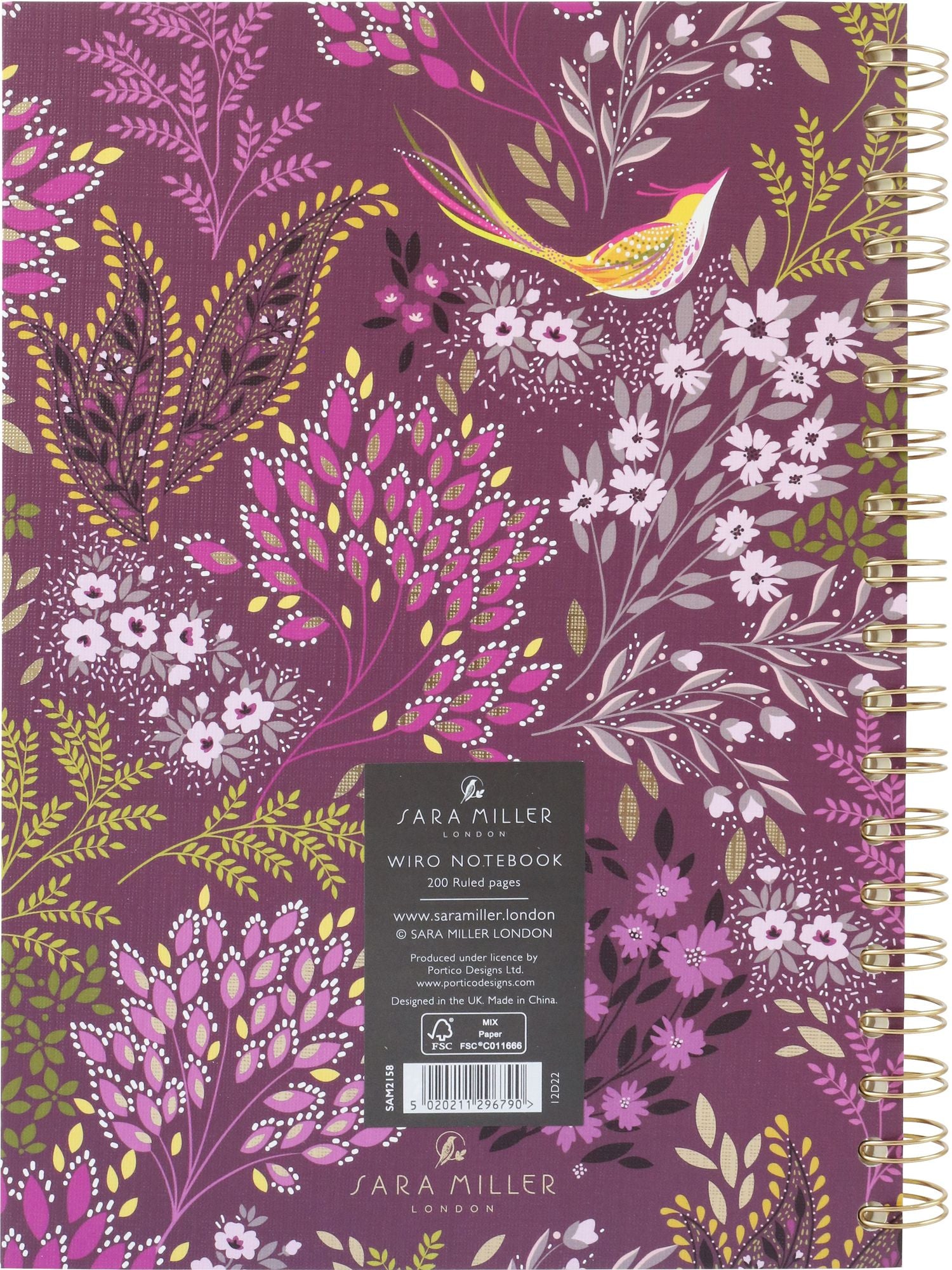 Haveli Garden Wire Spiral Notebook