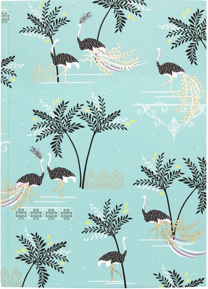 Sara Miller Savannah Fabric A5 Journal GO