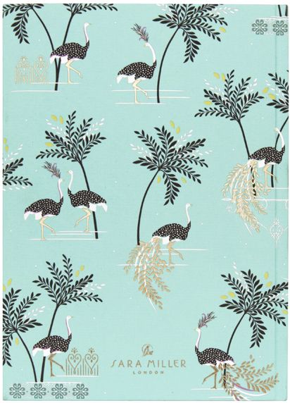 Sara Miller Savannah Fabric A5 Journal GO
