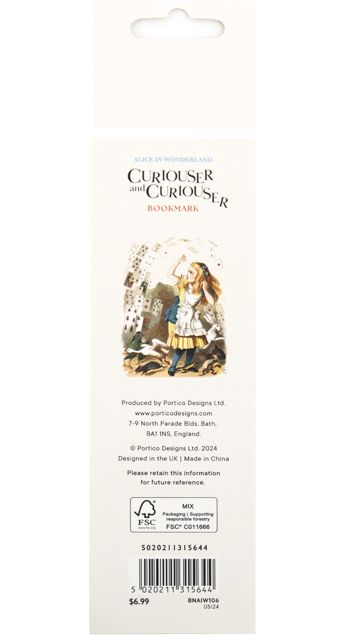 Alice In Wonderland: Alice Bookmark