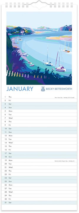2026 Becky Bettesworth Slim Calendar