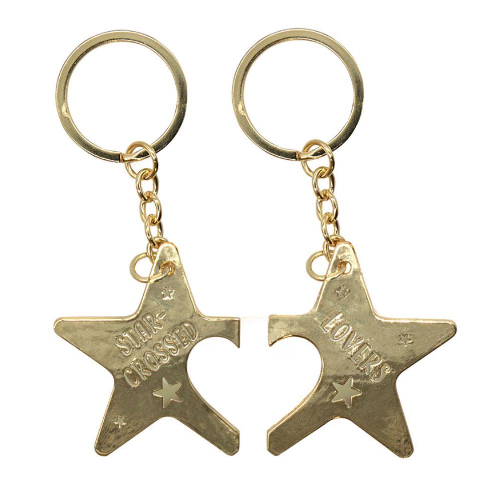 Star Crossed Lover Key Chain, Set of 2