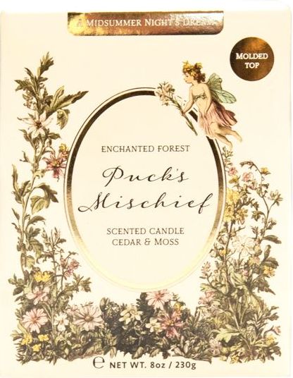 Midsummer Nights Dream Pucks Mischief Candle