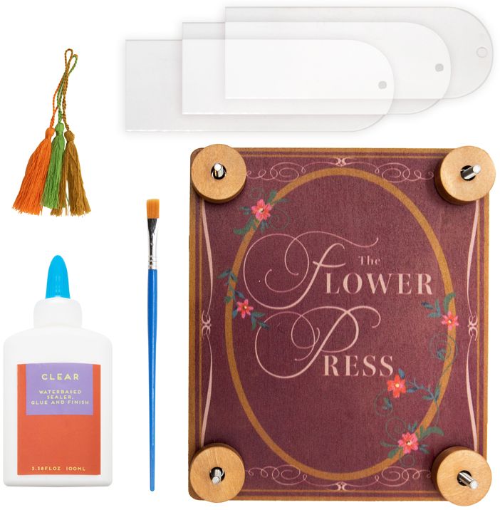 Press Your Own Flower Bookmark Kit