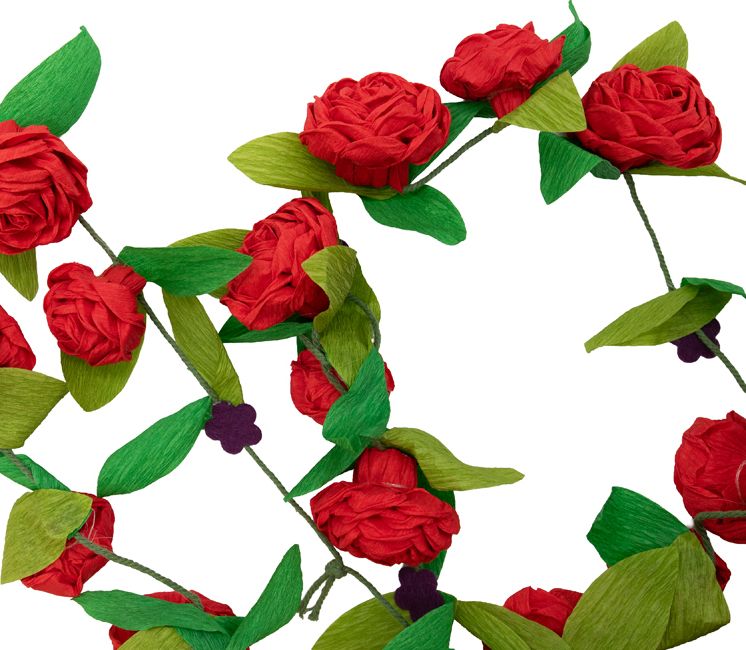 Sleeping Beauty Rose Garland