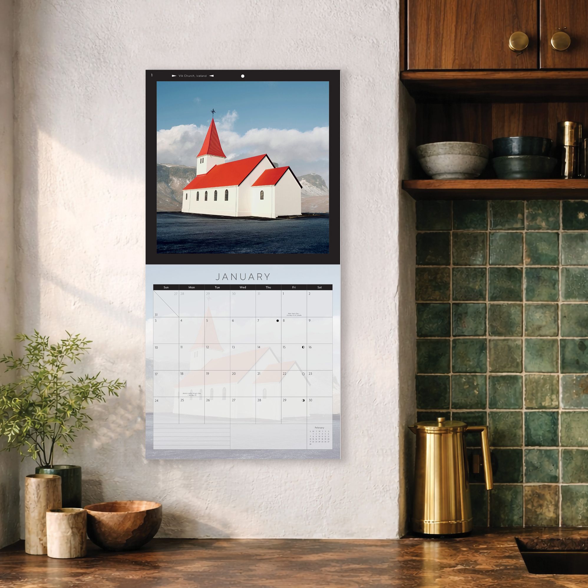2027 Beautiful Buildings SQ Calendar