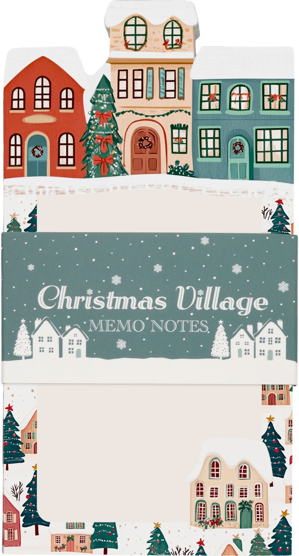 Christmas Village Memo Notepad