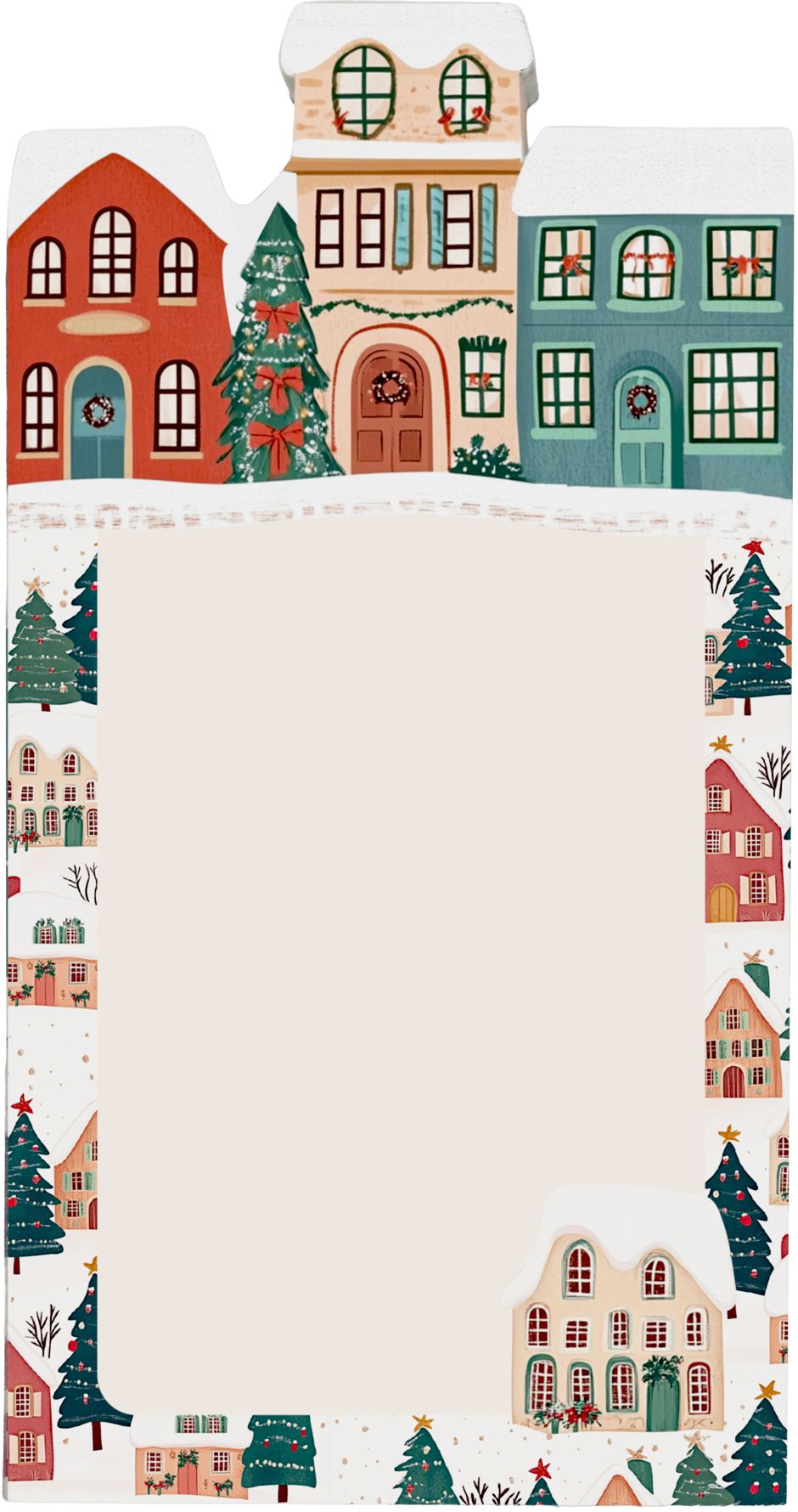 Christmas Village Memo Notepad