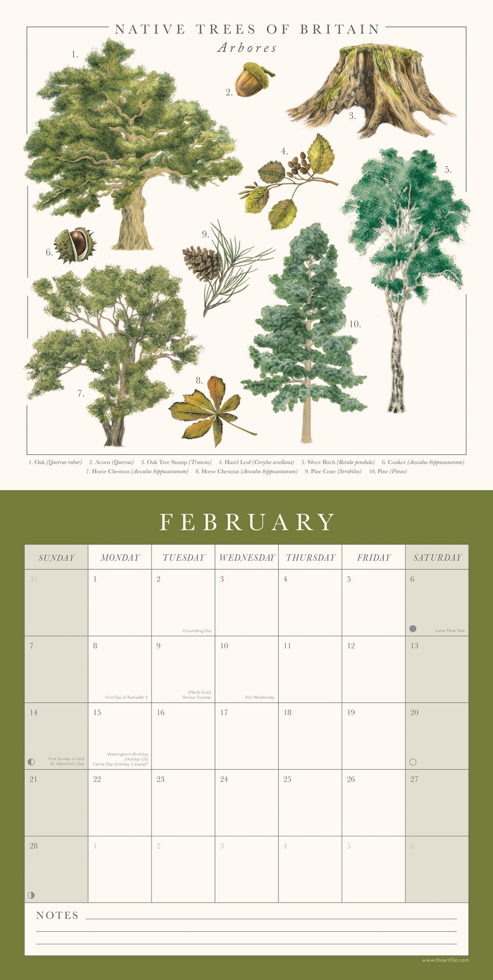2027 Nature's Pocketbook Wall Calendar
