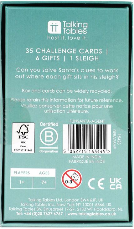 Christmas Crowd Agent Santa by Talking Tables