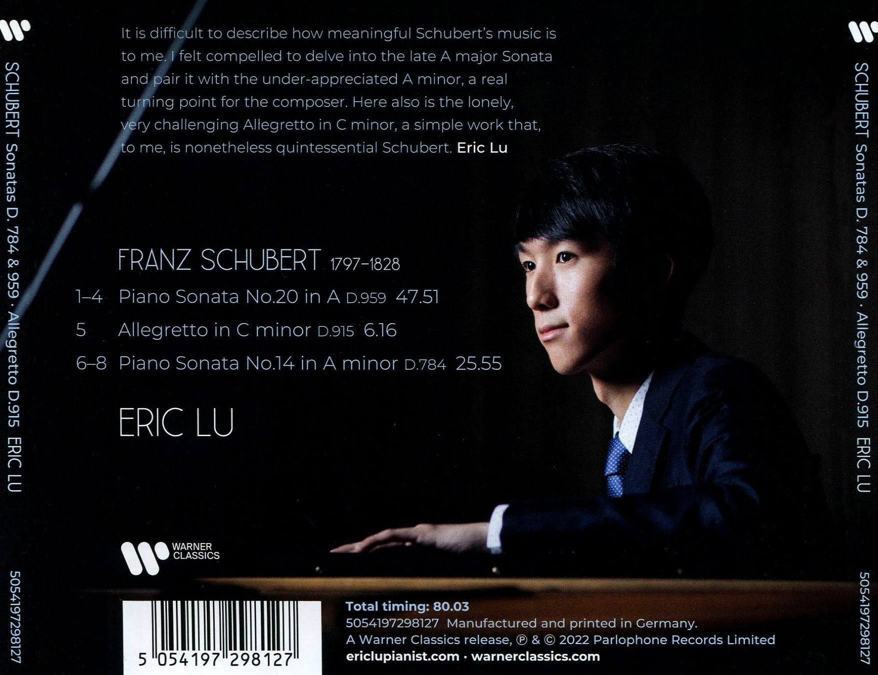 Schubert: Piano Sonatas D.784 & 959; Allegretto D.915