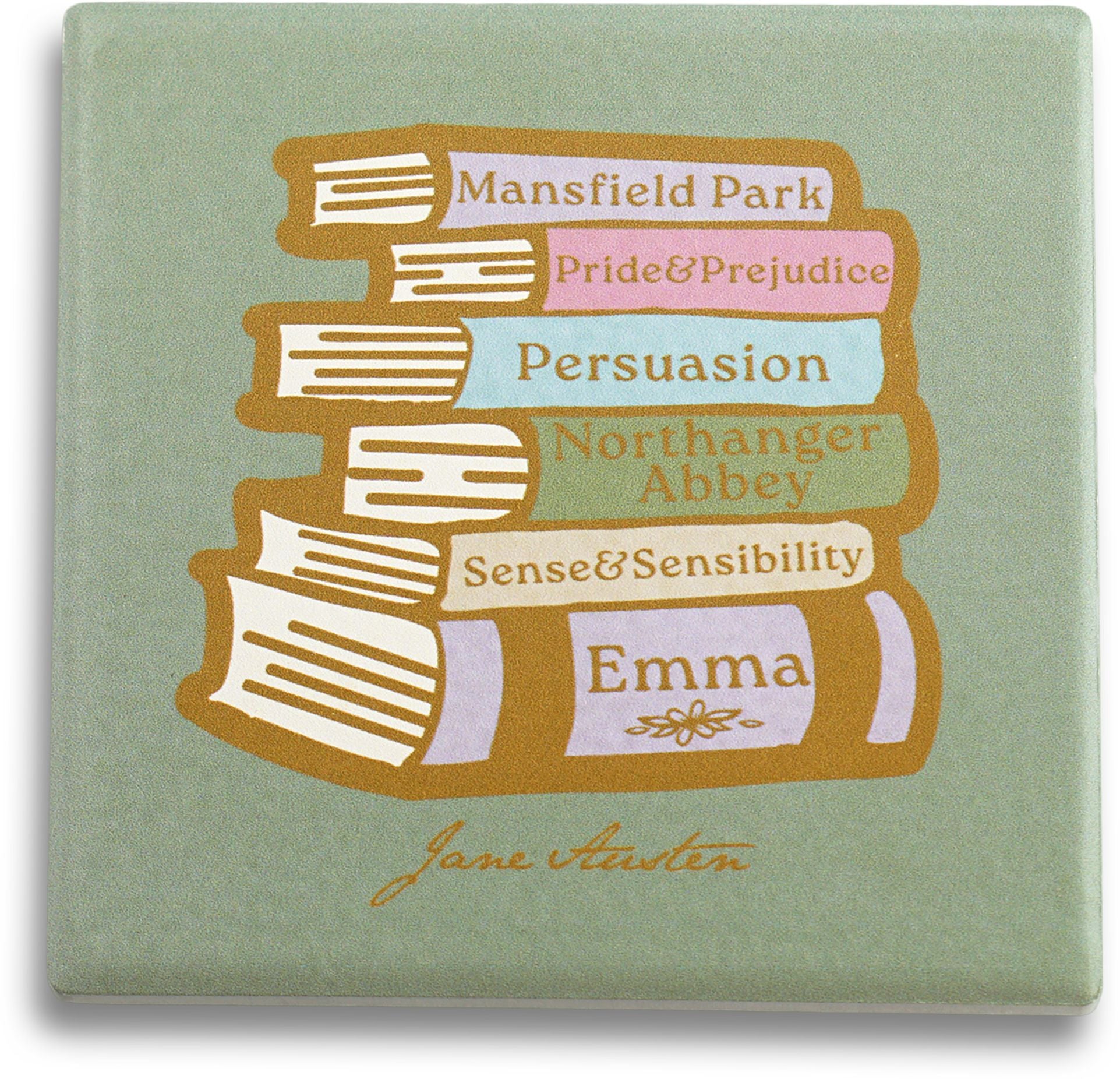 Jane Austen Set of Four Coasters- Ceramic
