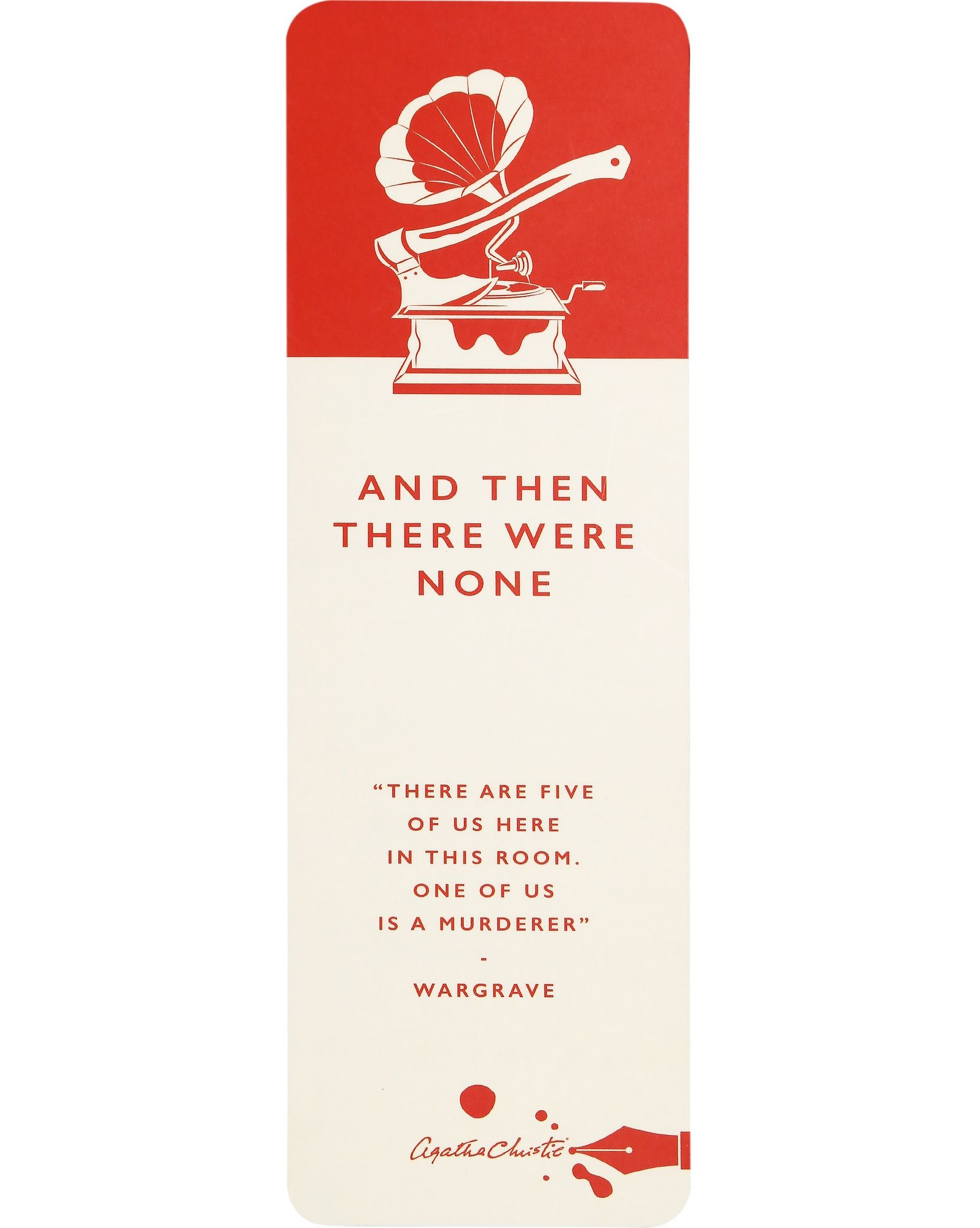 Bookmark Paper - Agatha Christie (There were None)