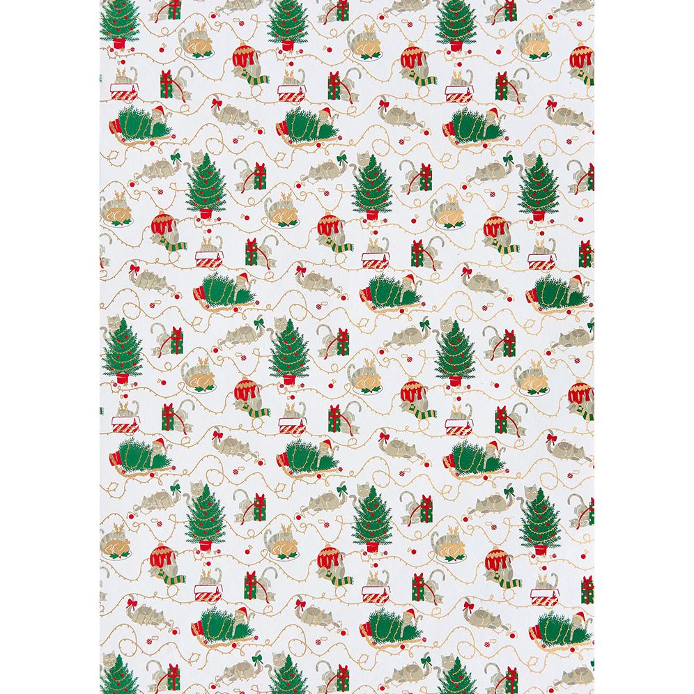 Christmas Cats Handmade Paper