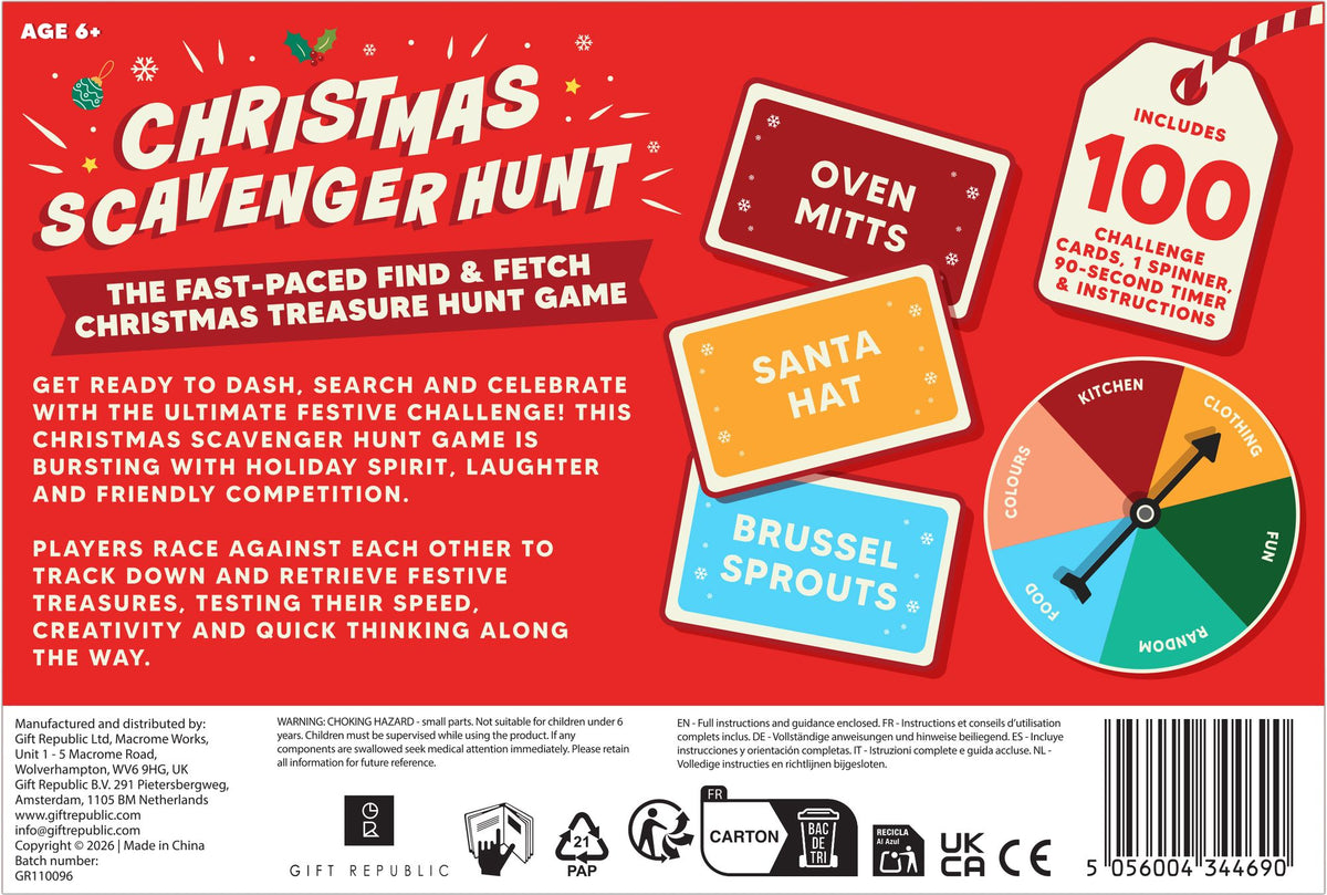 Festive Scavenger Hunt Game