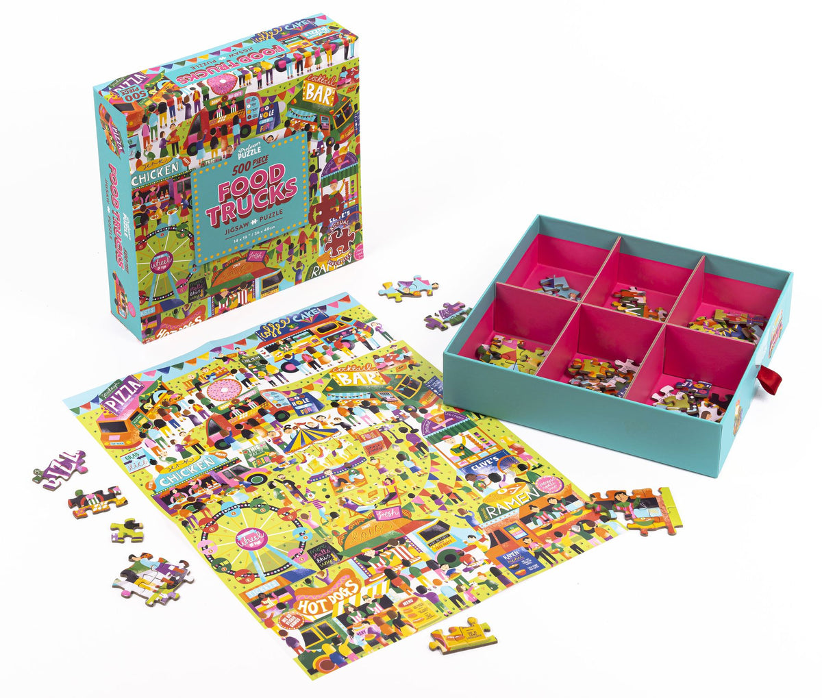 Food Trucks 500pc Jigsaw