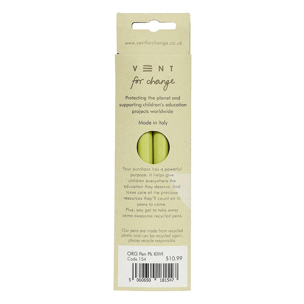 Organics Kiwi Recycled Pens