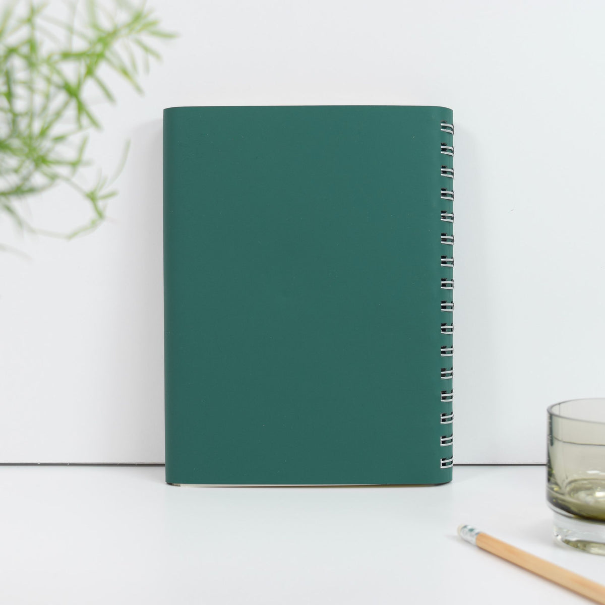 LUXURY COLLECTION ETHOS A5 Large format Wirebound Lined Notebook Emerald Green