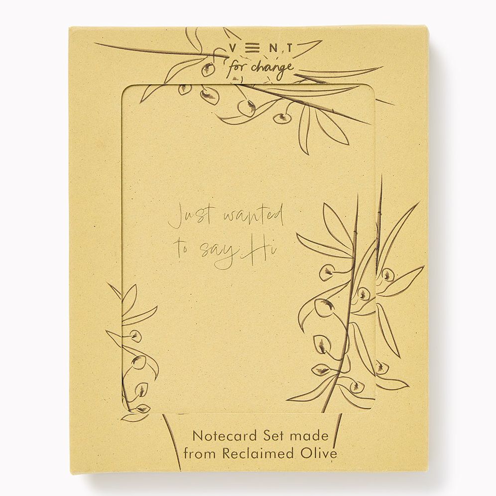 VENT for Change Reclaimed Olive Paper Notecard Set