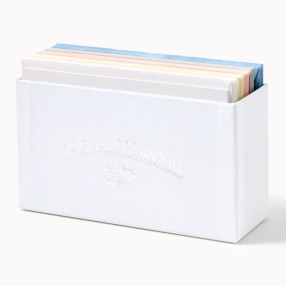 Original Crown Mill Classic Laid Mixed Note Card Assorted Set 30/30