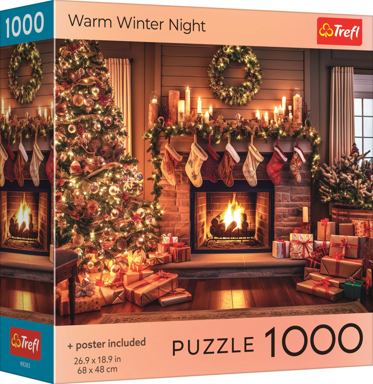 Red Holiday- A Warm Winter Night 1000pc Puzzle