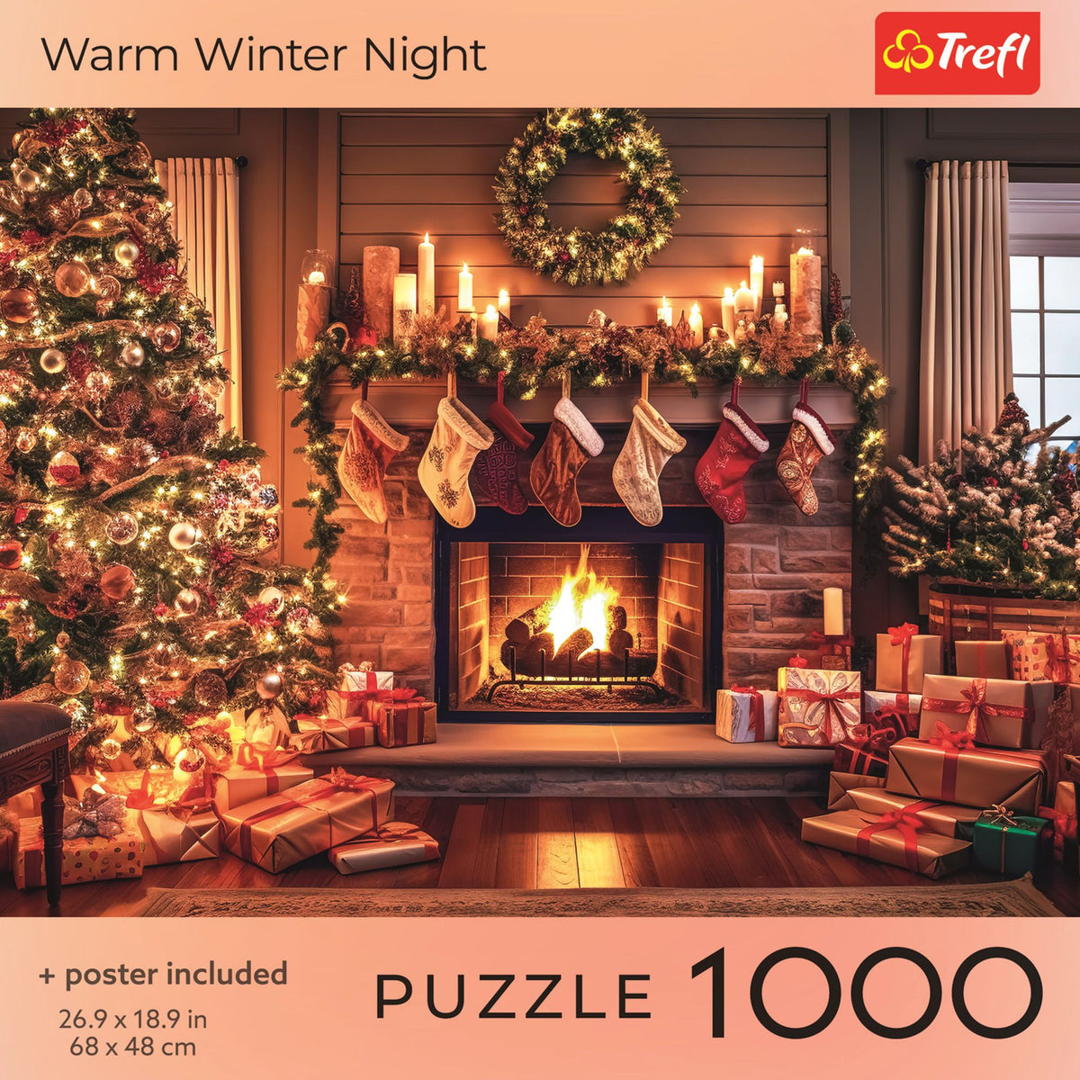 Red Holiday- A Warm Winter Night 1000pc Puzzle