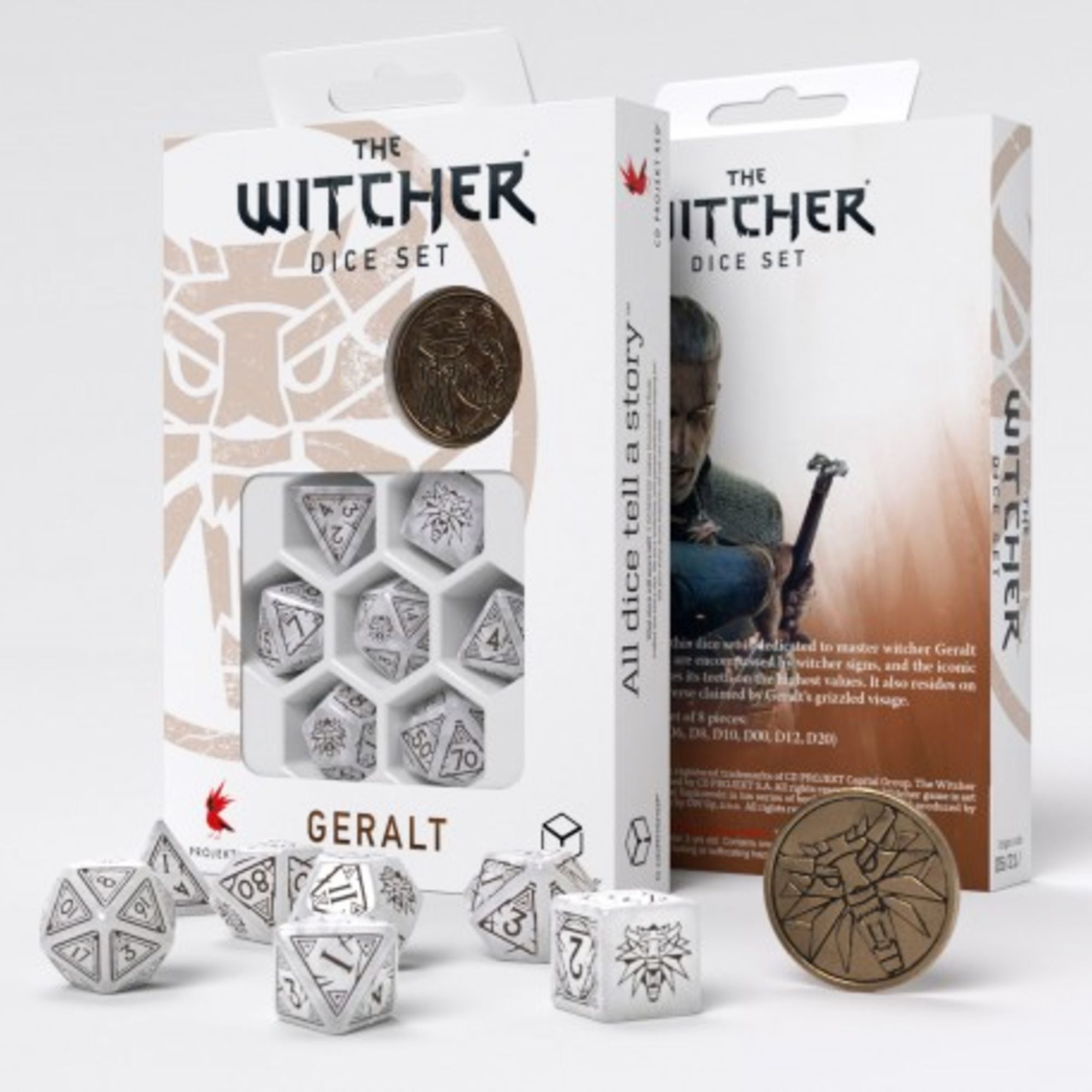 Witcher Dice Geralt The White Wolf by Q-Workshop