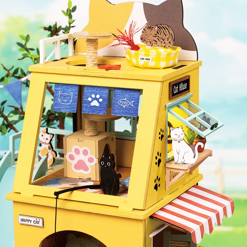 DIY Miniature House Cat House