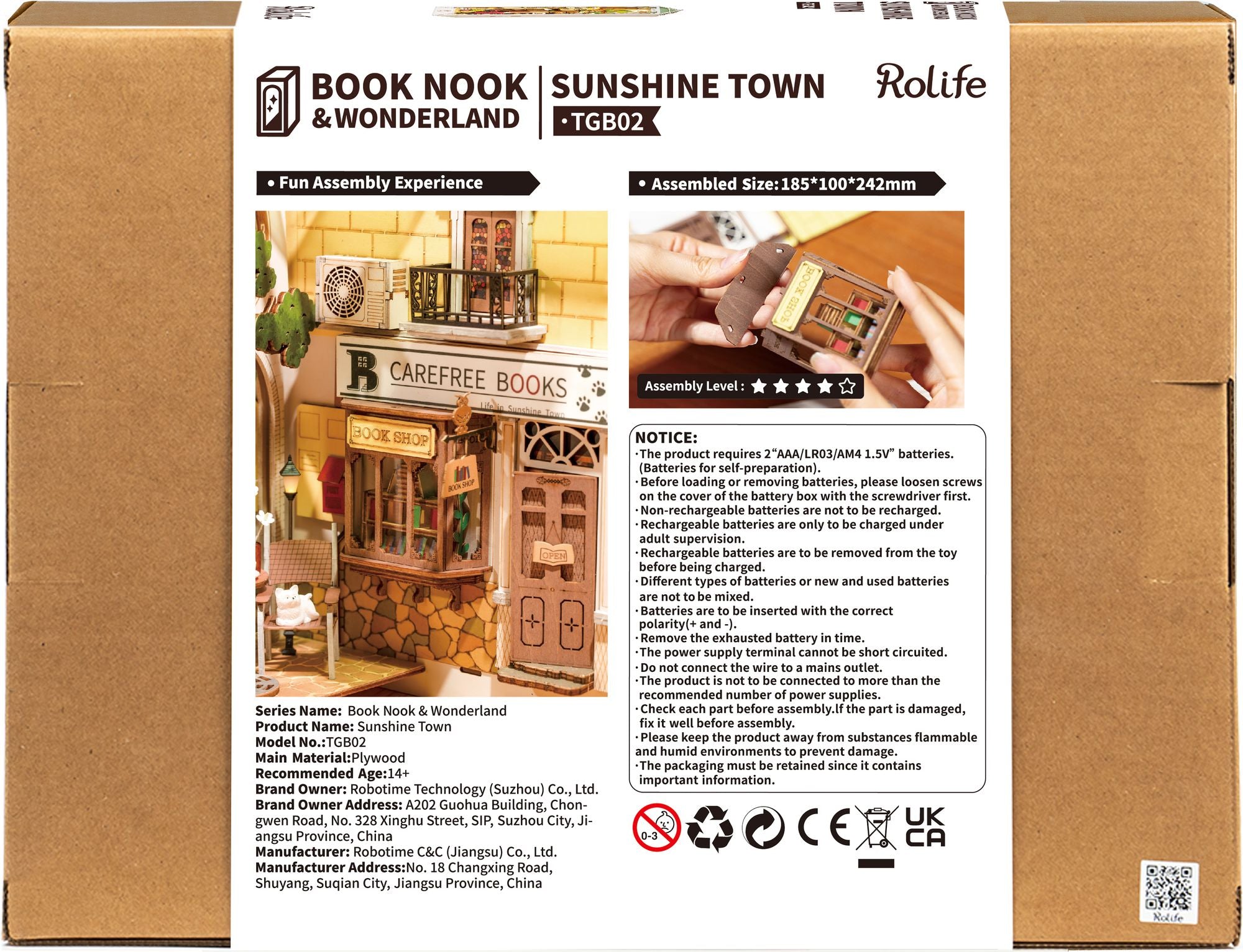 DIY Book Nook Sunshine Town