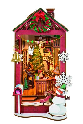 DIY Book Nook Christmas Indoor Scene