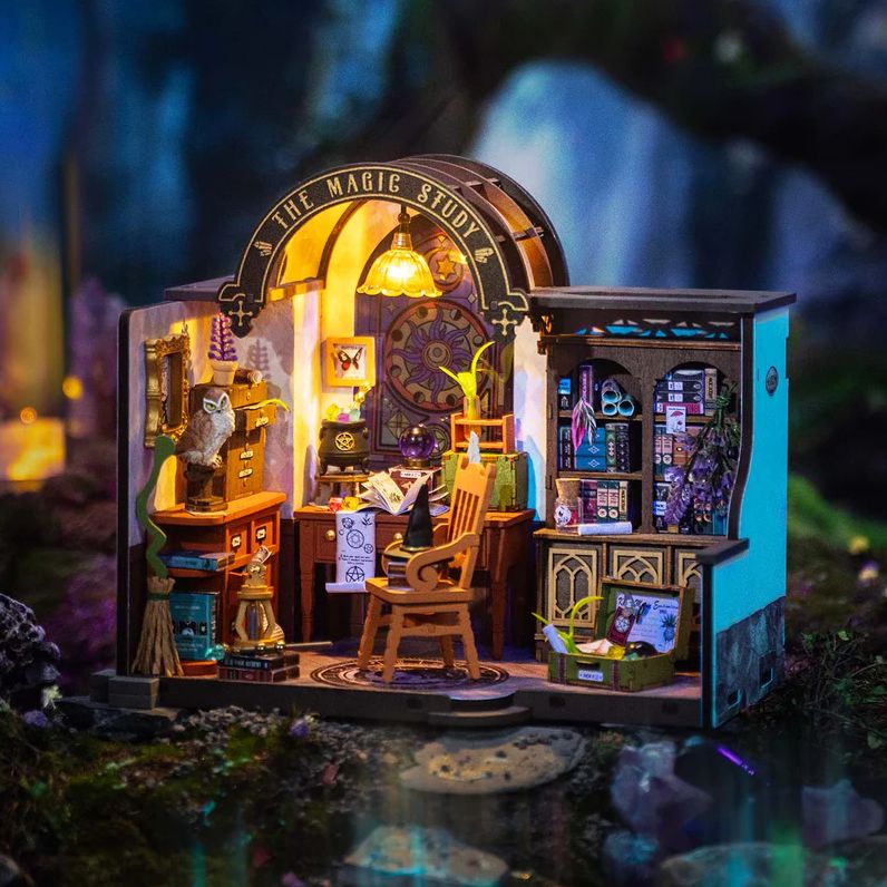 DIY Miniature House Magic Study