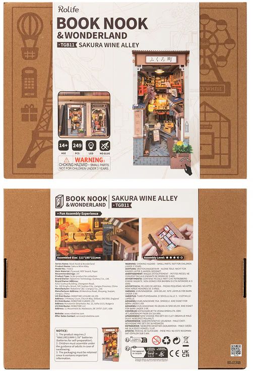 DIY Book Nook Sakura Wine Alley