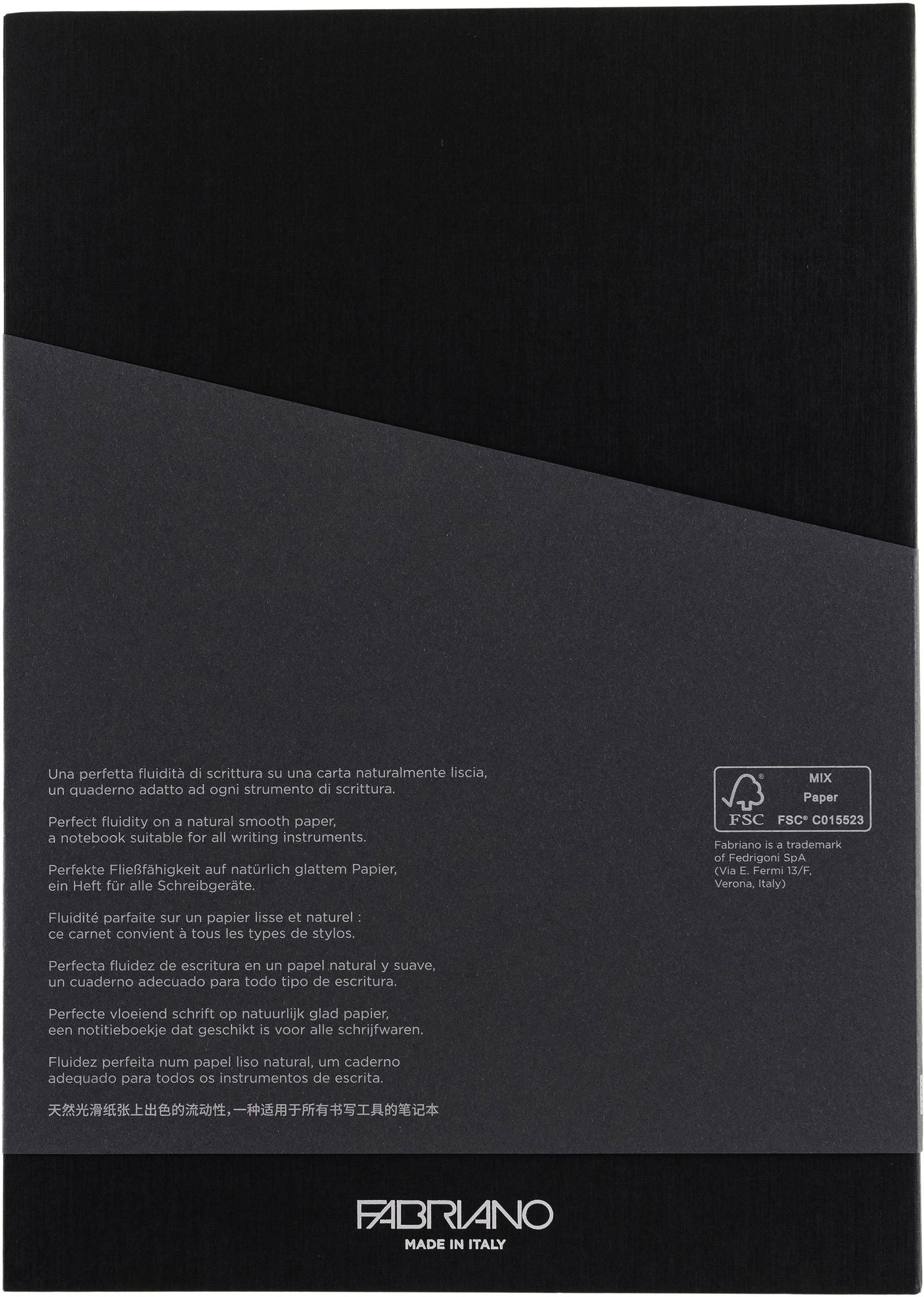 Ecoqua Plus Journal, A4, Glue-Bound, Lined, Black