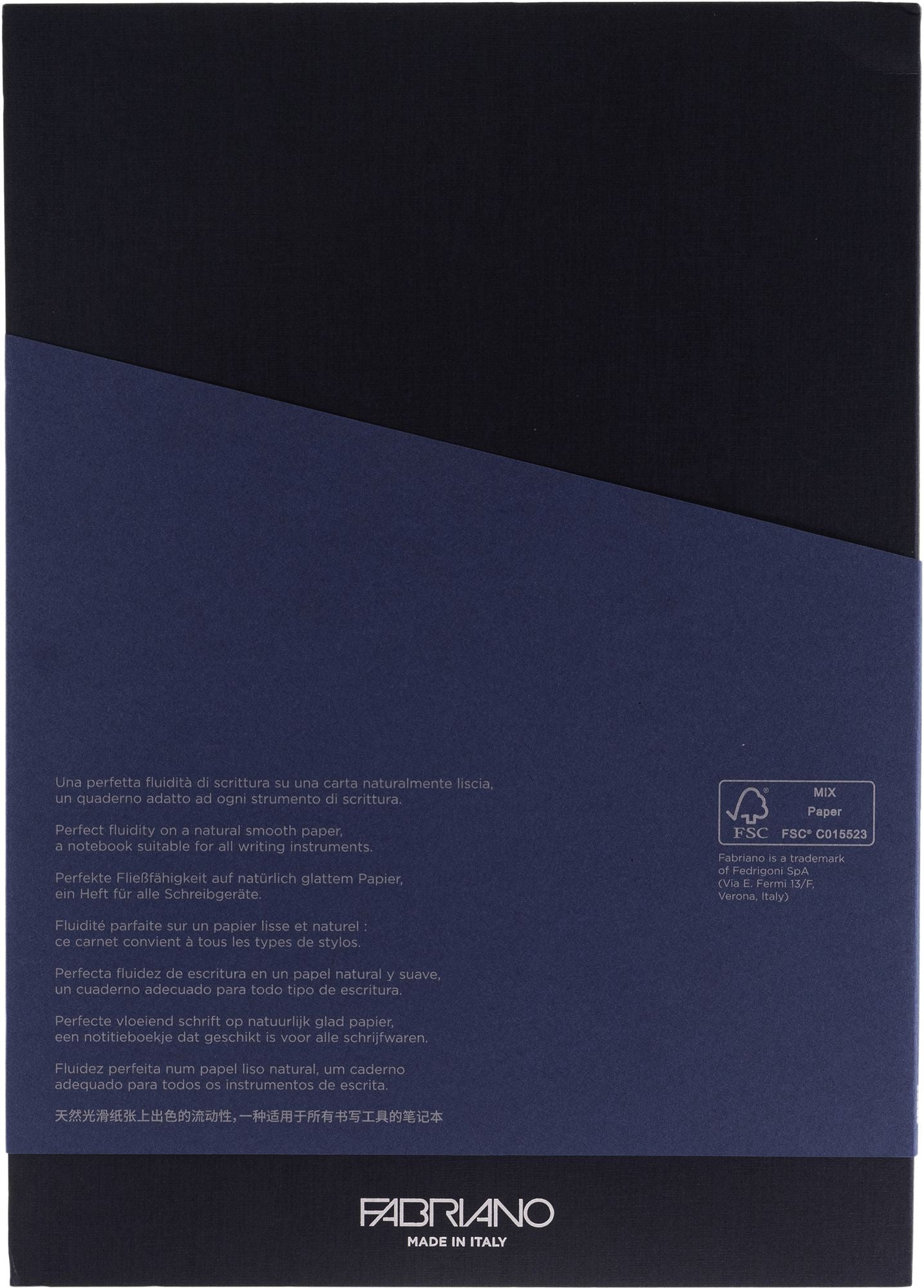 Ecoqua Plus Journal, A4, Glue-Bound, Lined, Navy