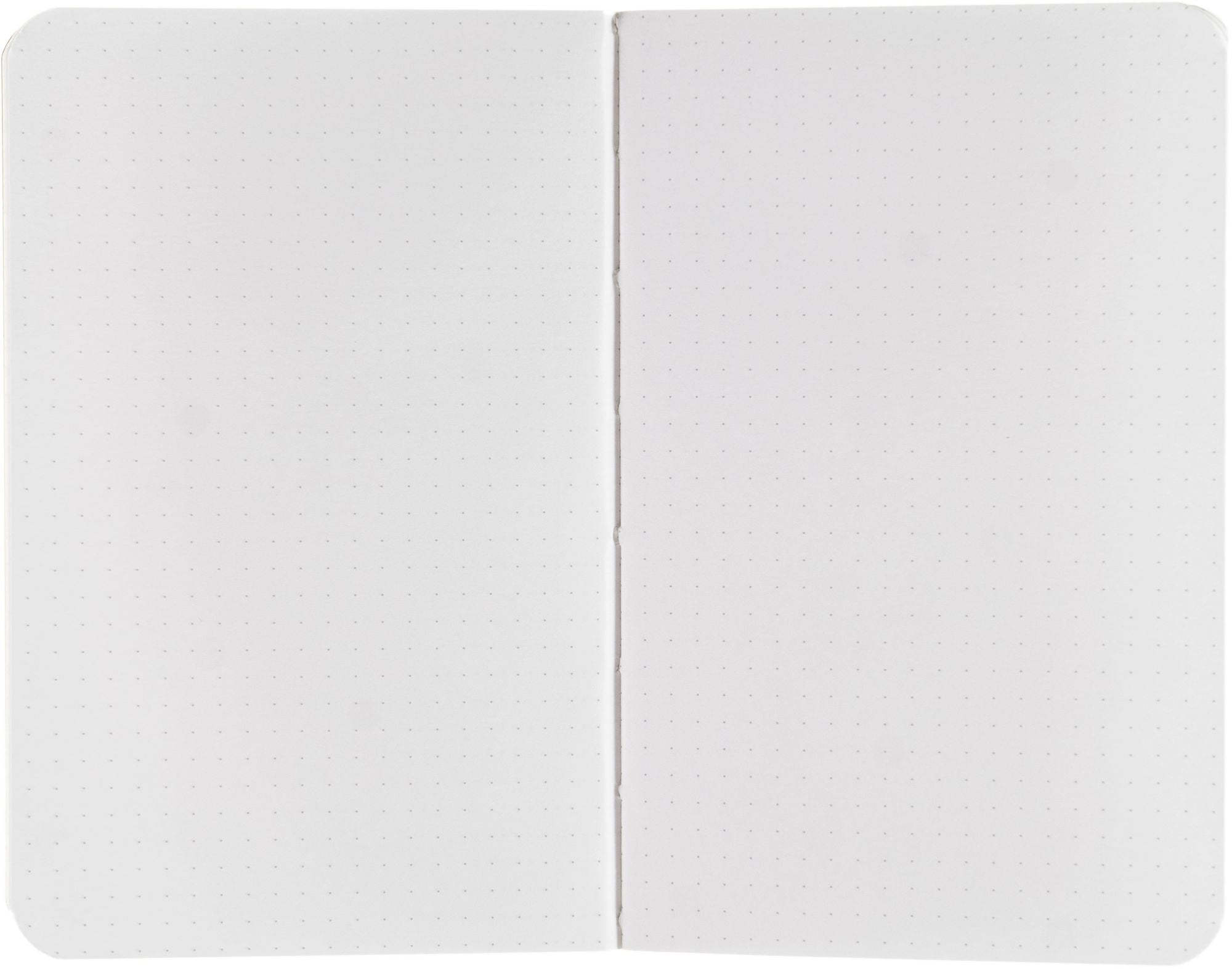 Ecoqua Plus Journal, 3.5 x 5.5, Fabric-Bound, Dotted, Red